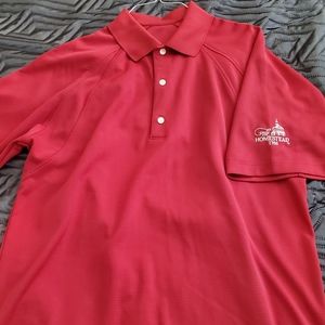 Red Polo golf shirt ..from "The Homestead 1766"